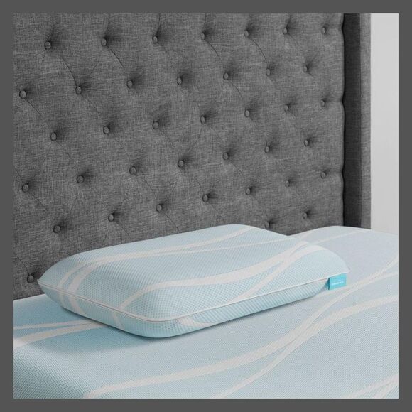 Open Box - Tempur-Pedic -  Queen Breeze ProLo Bed Pil Blue - Picture 4 of 4